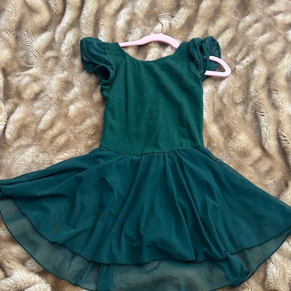 Emerald Green Kids Costume Dress